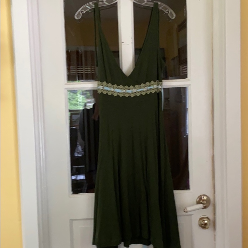 Free People Sleeveless Dress forest green